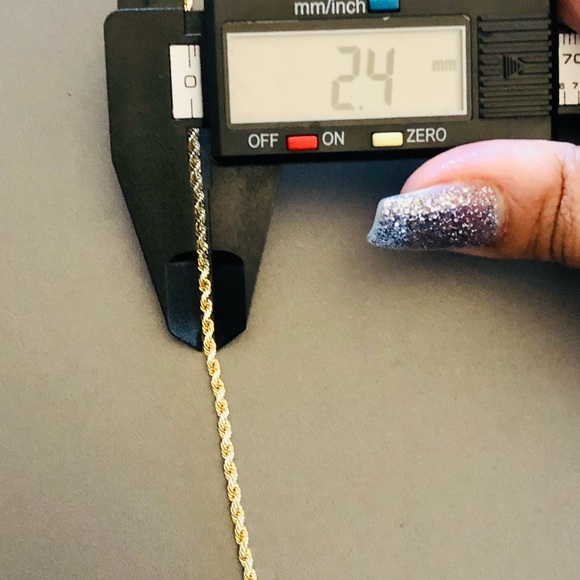 10k Real solid gold diamond cut bracelet not plated not fake best gift huge sale - Picture 6 of 7